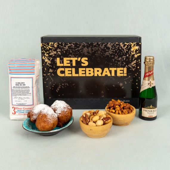 Champagne & oliebollen cadeau pakket