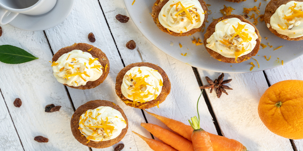 Carrot cake speculaas cupcakes